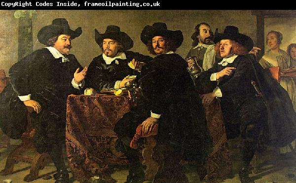 Bartholomeus van der Helst Four aldermen of the Kloveniersdoelen in Amsterdam
